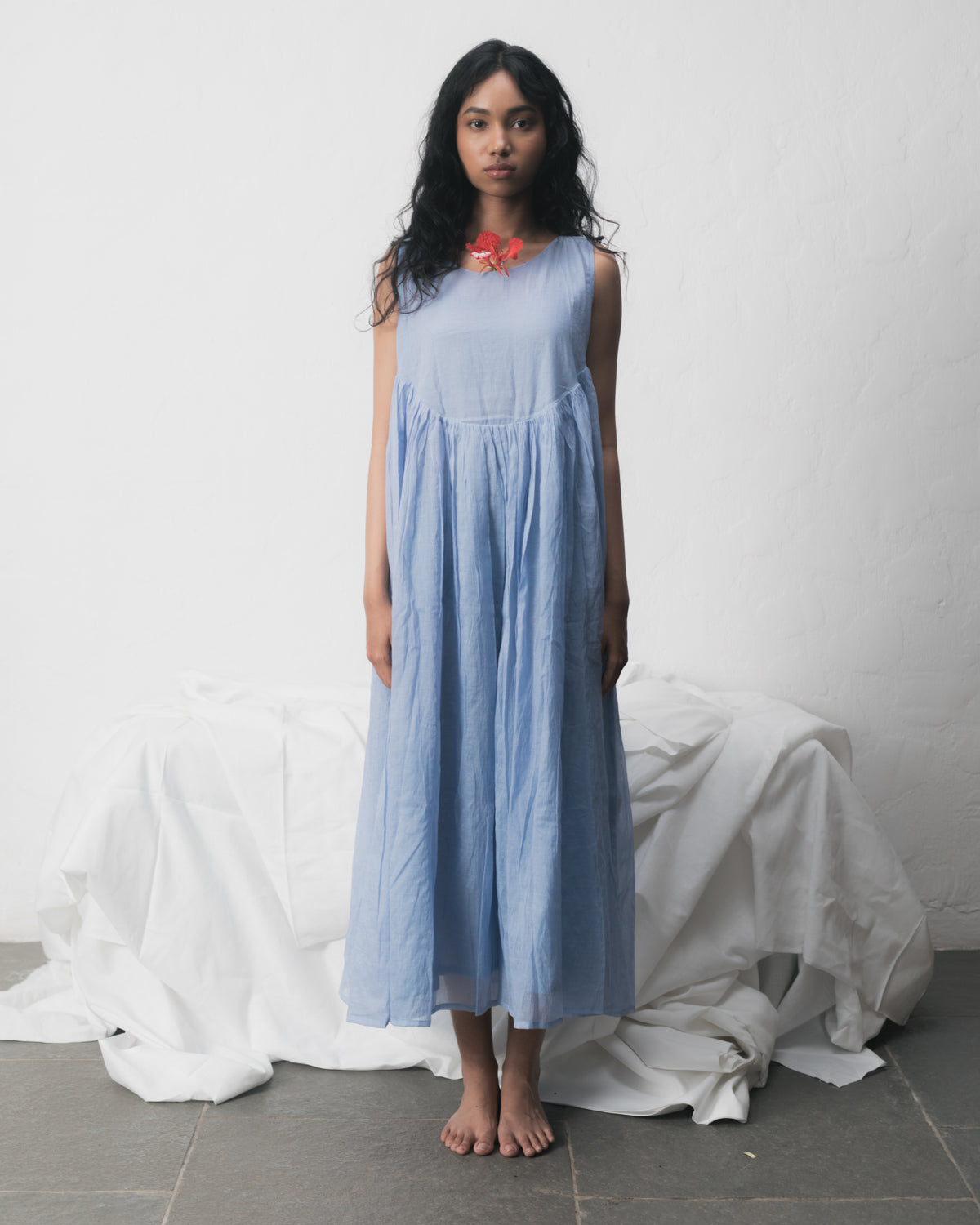 Cloud Gathered Maxi